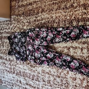 Torrid active workout set sports bra and pants skulls pink black 2x